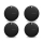 Lokalizator i komunikator Silver Monkey TAG iOS Black Silicone 4 szt.